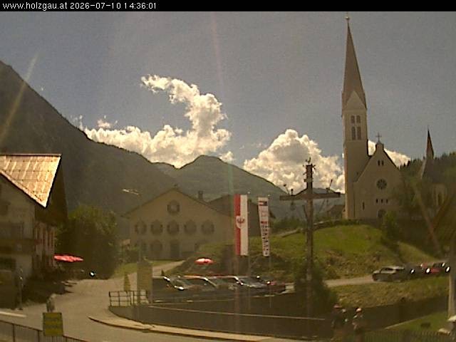 Archiv Foto Webcam Holzgau: Kirche