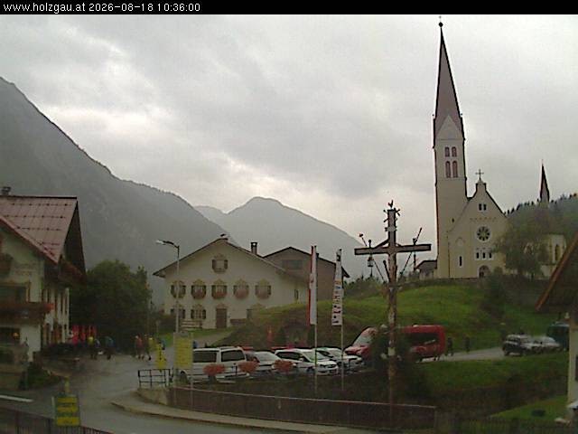 Archiv Foto Webcam Holzgau: Kirche