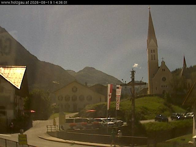 Archiv Foto Webcam Holzgau: Kirche