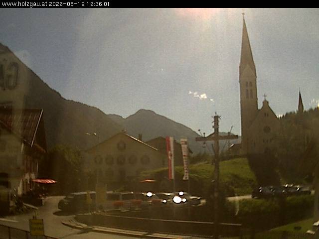 Archiv Foto Webcam Holzgau: Kirche