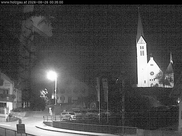 Archived image Webcam Holzgau center: Church