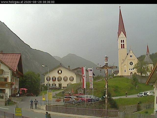 Archiv Foto Webcam Holzgau: Kirche