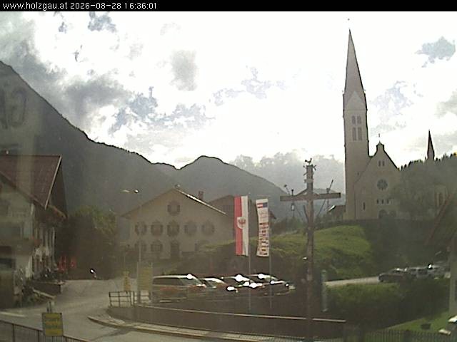 Archiv Foto Webcam Holzgau: Kirche