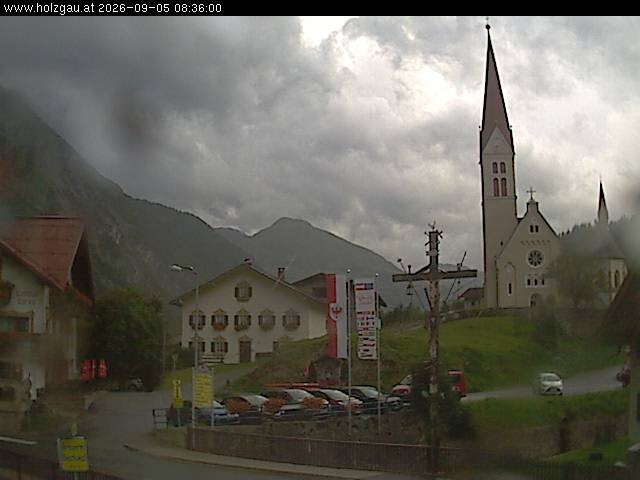 Archiv Foto Webcam Holzgau: Kirche