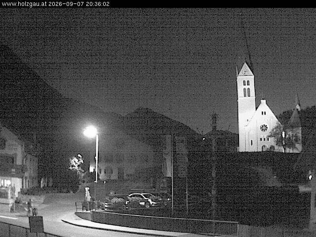 Archiv Foto Webcam Holzgau: Kirche