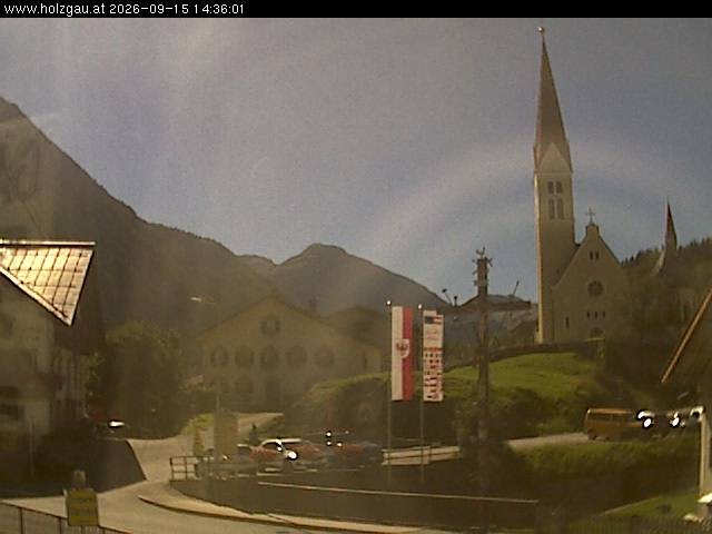 Archiv Foto Webcam Holzgau: Kirche