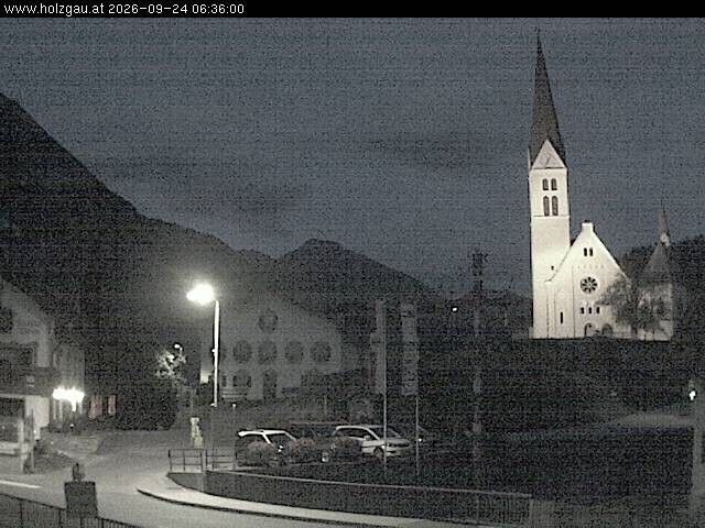 Archiv Foto Webcam Holzgau: Kirche