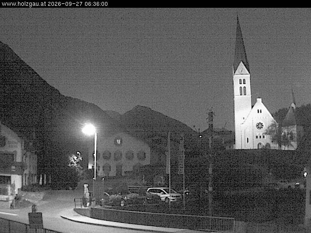 Archiv Foto Webcam Holzgau: Kirche