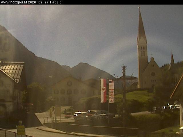 Archiv Foto Webcam Holzgau: Kirche