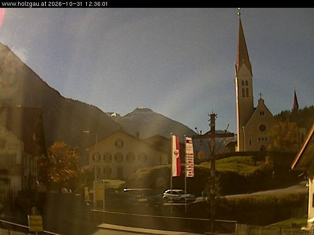 Archiv Foto Webcam Holzgau: Kirche