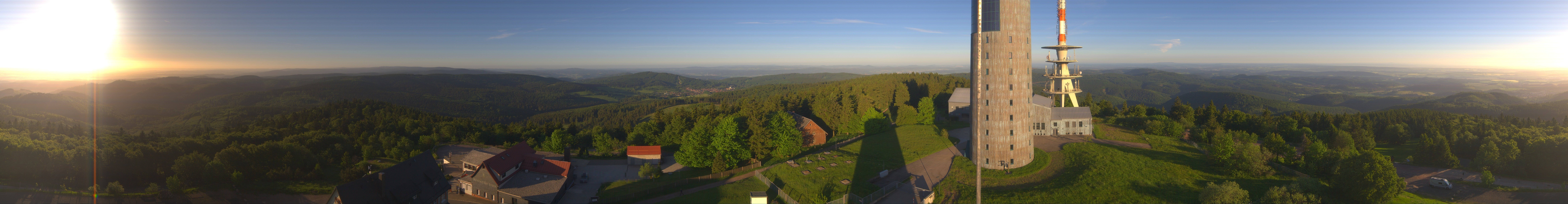 Archived image Webcam Panoramic view Großer Inselsberg - Rennsteig