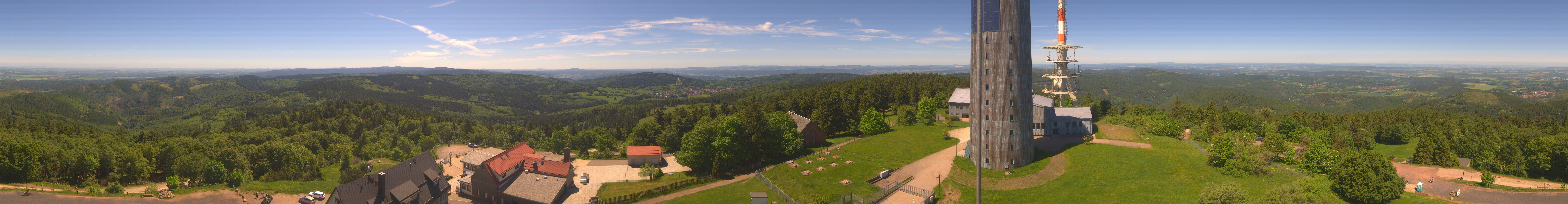 Archived image Webcam Panoramic view Großer Inselsberg - Rennsteig