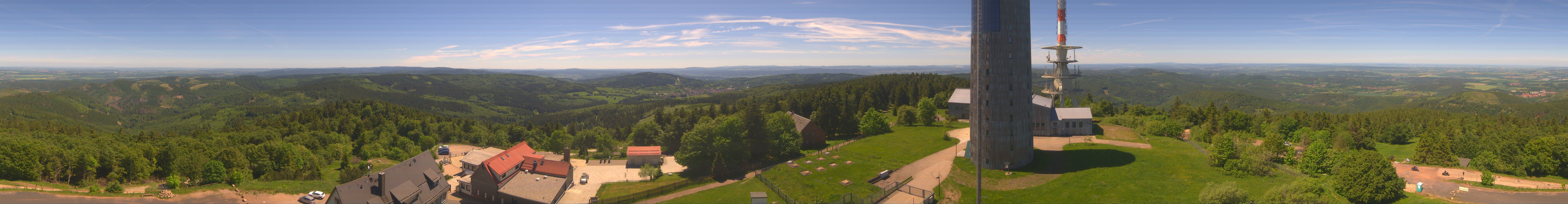Archived image Webcam Panoramic view Großer Inselsberg - Rennsteig