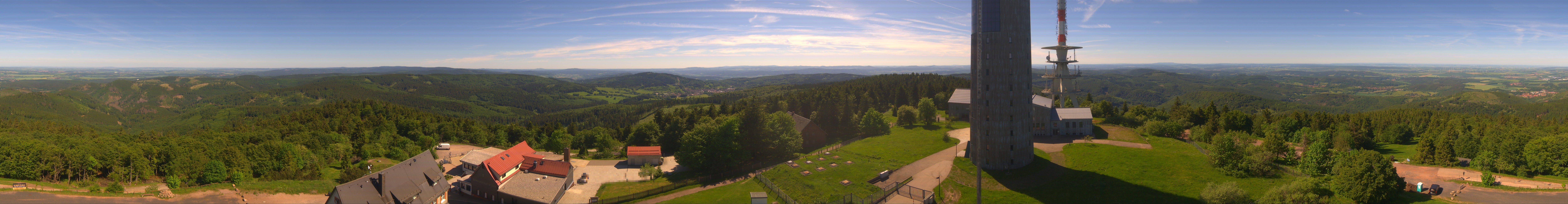 Archived image Webcam Panoramic view Großer Inselsberg - Rennsteig