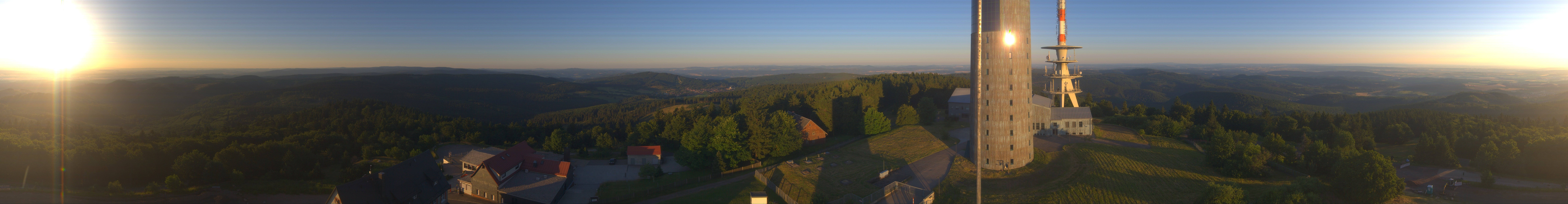Archived image Webcam Panoramic view Großer Inselsberg - Rennsteig
