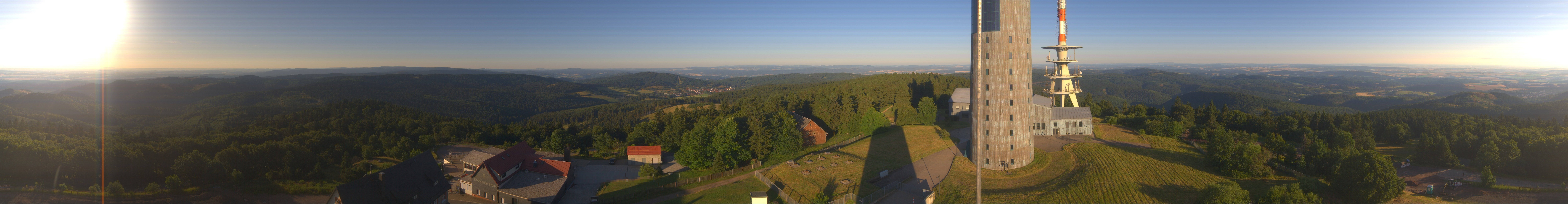 Archived image Webcam Panoramic view Großer Inselsberg - Rennsteig