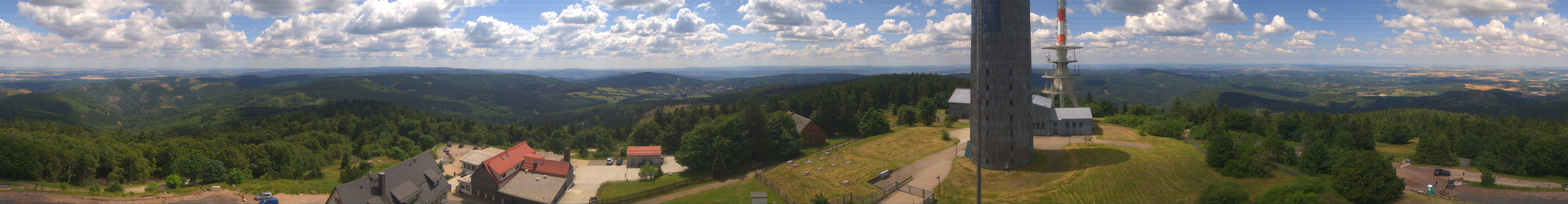 Archived image Webcam Panoramic view Großer Inselsberg - Rennsteig