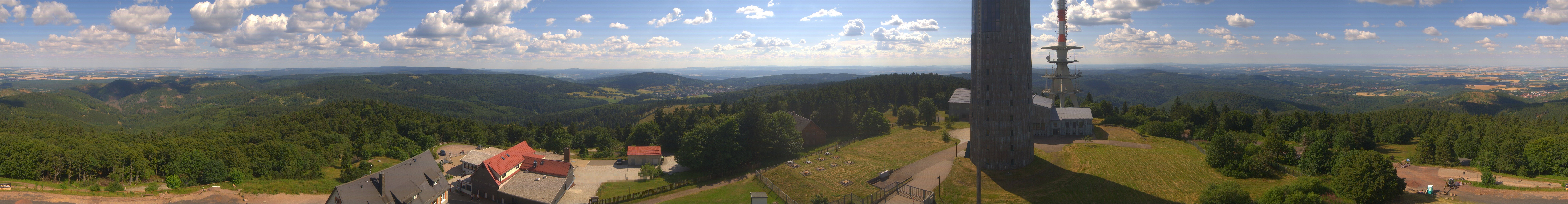 Archived image Webcam Panoramic view Großer Inselsberg - Rennsteig