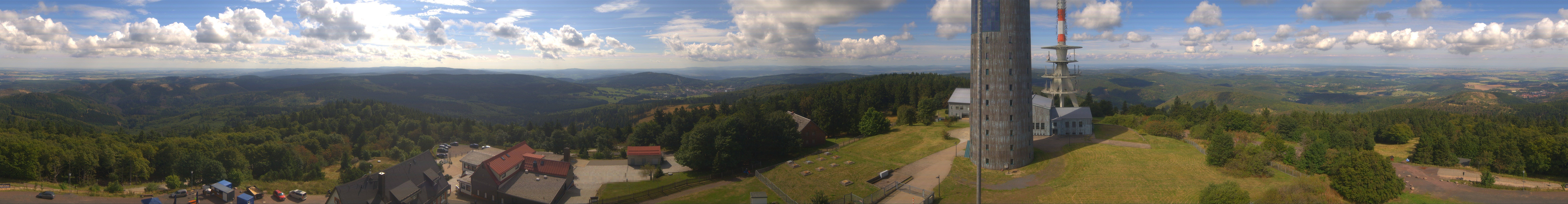 Archived image Webcam Panoramic view Großer Inselsberg - Rennsteig