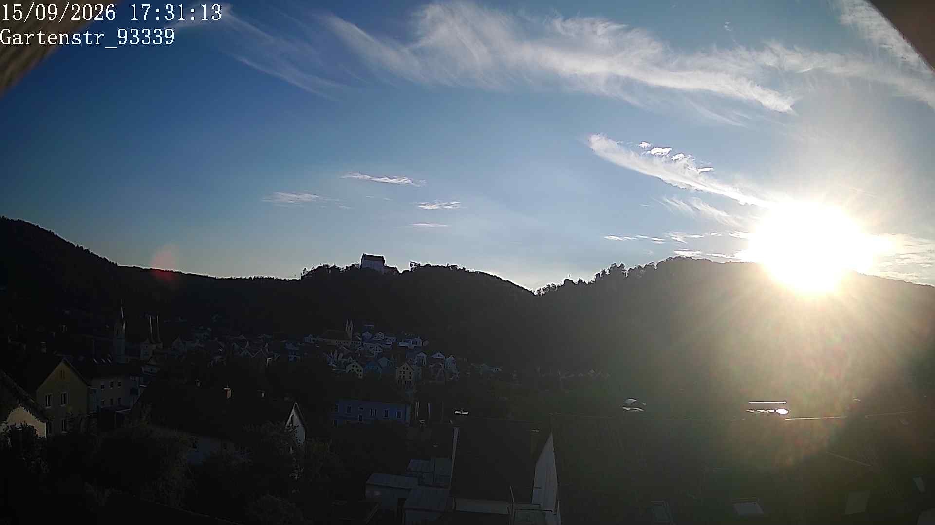 Archived image Webcam View of Riedenburg, lower bavaria