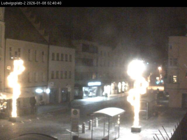 Archiv Foto Webcam Straubing Ludwigsplatz - Blick nach Osten
