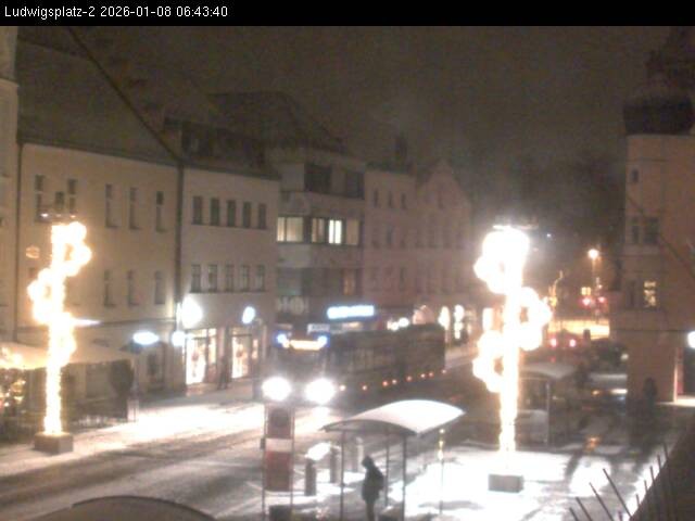 Archiv Foto Webcam Straubing Ludwigsplatz - Blick nach Osten