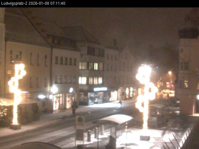 Archiv Foto Webcam Straubing Ludwigsplatz - Blick nach Osten