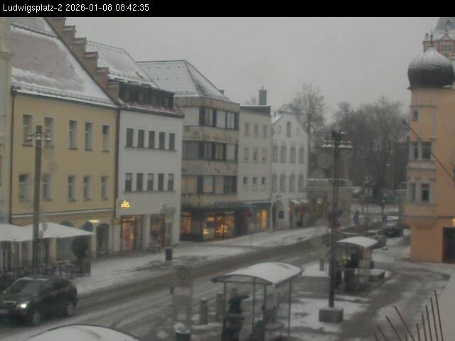 Archiv Foto Webcam Straubing Ludwigsplatz - Blick nach Osten