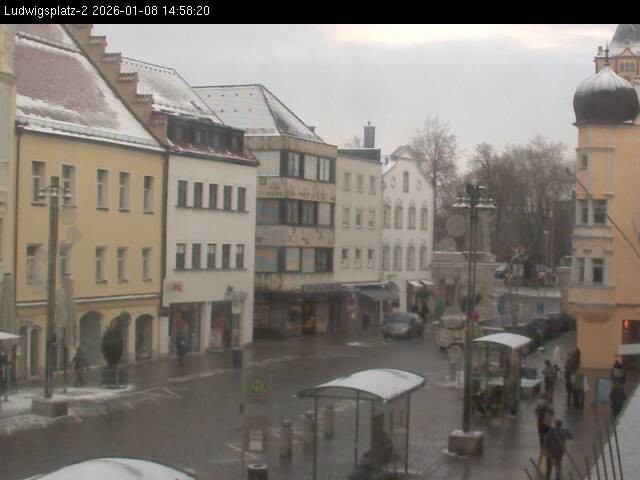 Archiv Foto Webcam Straubing Ludwigsplatz - Blick nach Osten