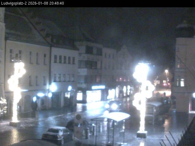 Archiv Foto Webcam Straubing Ludwigsplatz - Blick nach Osten