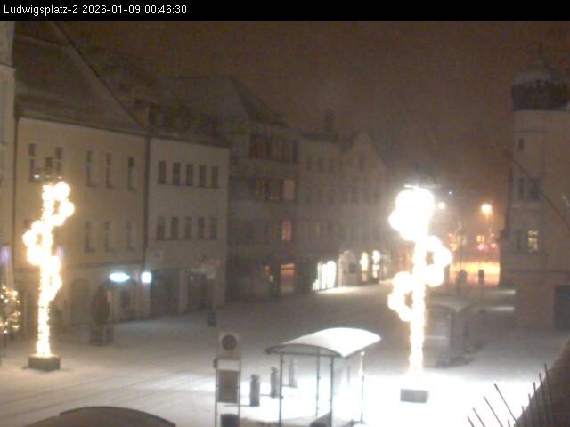 Archiv Foto Webcam Straubing Ludwigsplatz - Blick nach Osten