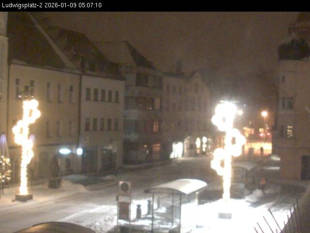 Archiv Foto Webcam Straubing Ludwigsplatz - Blick nach Osten