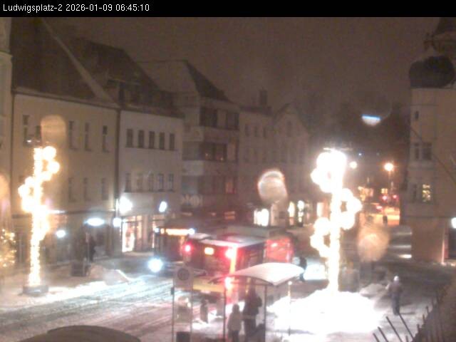 Archiv Foto Webcam Straubing Ludwigsplatz - Blick nach Osten