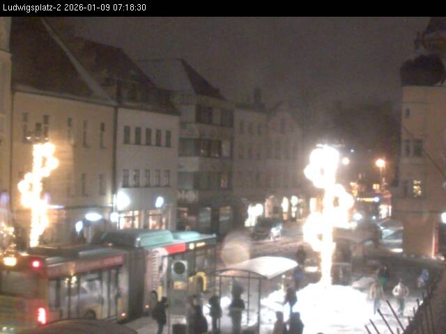 Archiv Foto Webcam Straubing Ludwigsplatz - Blick nach Osten