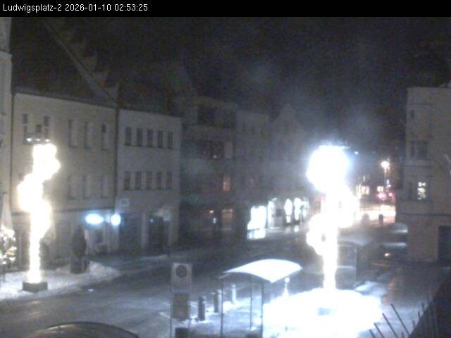 Archiv Foto Webcam Straubing Ludwigsplatz - Blick nach Osten