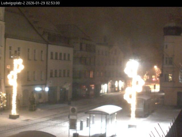 Archiv Foto Webcam Straubing Ludwigsplatz - Blick nach Osten