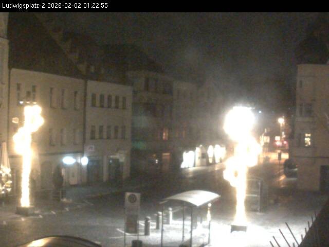 Archiv Foto Webcam Straubing Ludwigsplatz - Blick nach Osten