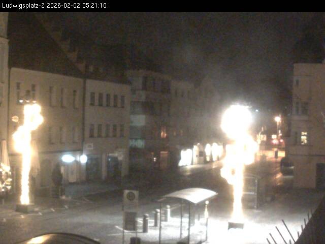 Archiv Foto Webcam Straubing Ludwigsplatz - Blick nach Osten