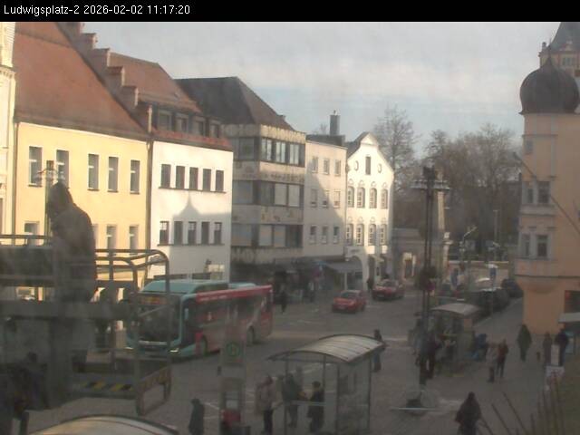 Archiv Foto Webcam Straubing Ludwigsplatz - Blick nach Osten