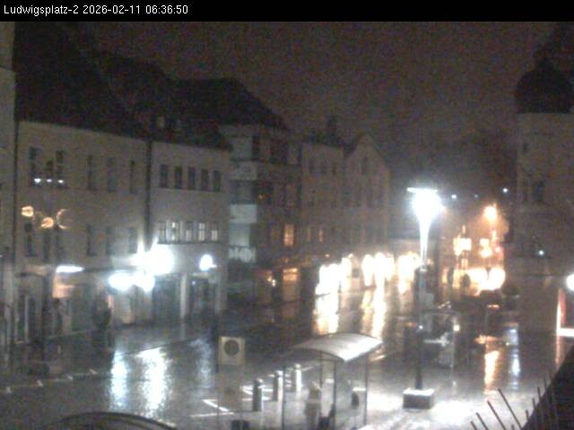 Archiv Foto Webcam Straubing Ludwigsplatz - Blick nach Osten