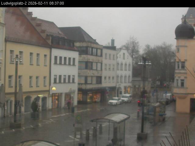 Archiv Foto Webcam Straubing Ludwigsplatz - Blick nach Osten