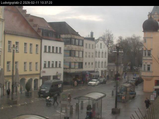 Archiv Foto Webcam Straubing Ludwigsplatz - Blick nach Osten