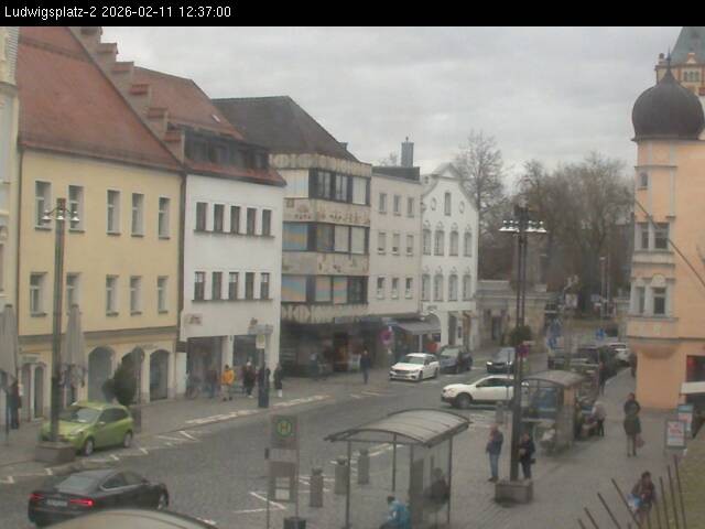 Archiv Foto Webcam Straubing Ludwigsplatz - Blick nach Osten