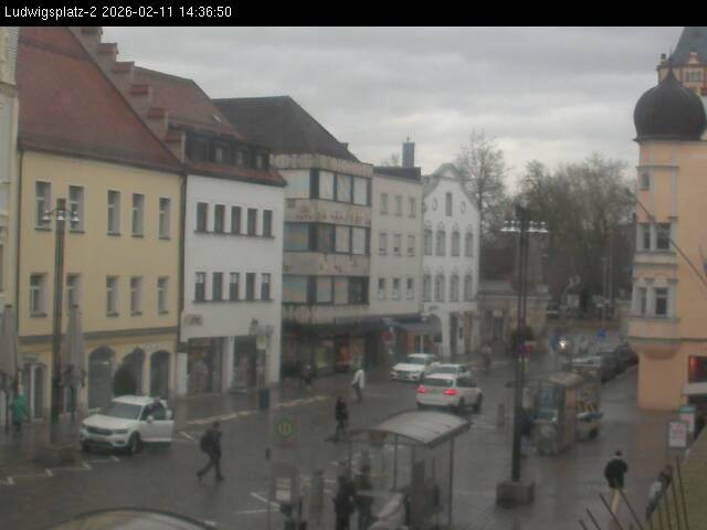 Archiv Foto Webcam Straubing Ludwigsplatz - Blick nach Osten