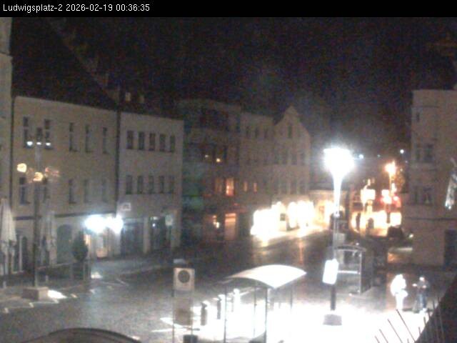 Archiv Foto Webcam Straubing Ludwigsplatz - Blick nach Osten