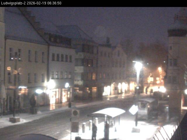 Archiv Foto Webcam Straubing Ludwigsplatz - Blick nach Osten
