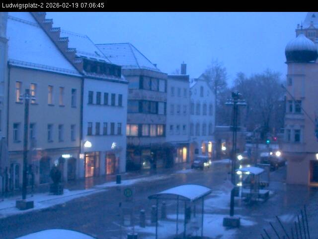 Archiv Foto Webcam Straubing Ludwigsplatz - Blick nach Osten
