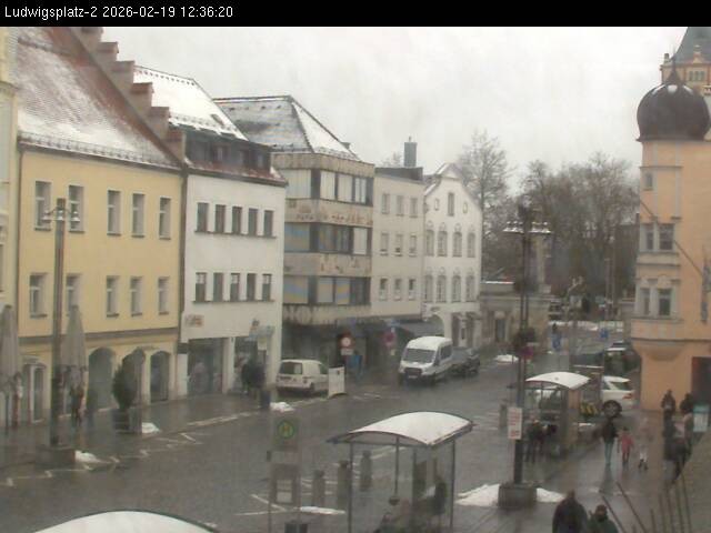 Archiv Foto Webcam Straubing Ludwigsplatz - Blick nach Osten