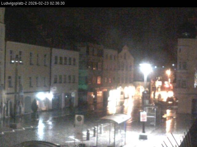 Archiv Foto Webcam Straubing Ludwigsplatz - Blick nach Osten