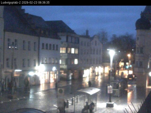 Archiv Foto Webcam Straubing Ludwigsplatz - Blick nach Osten